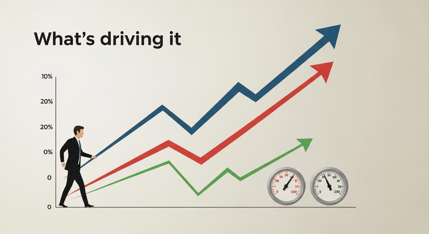 Illustration for What's driving it: Commercial Equipment Financing Surges to Near-Record Levels in Early 2026